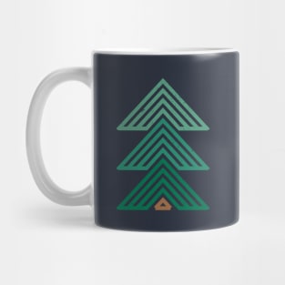 Geometric Mountain Cabin Mug